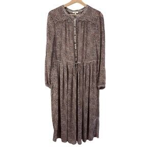 FatFace Fat Face Amelie Paisley Sheer Midi Dress 12 READ